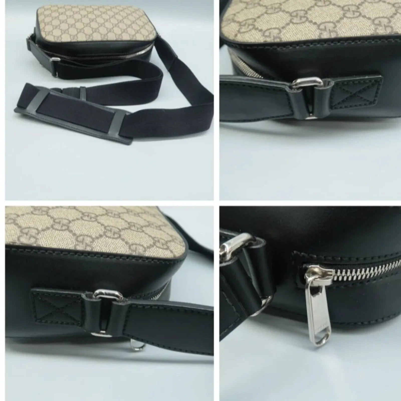 GUCCI Brown Canvas Shoulder Bag