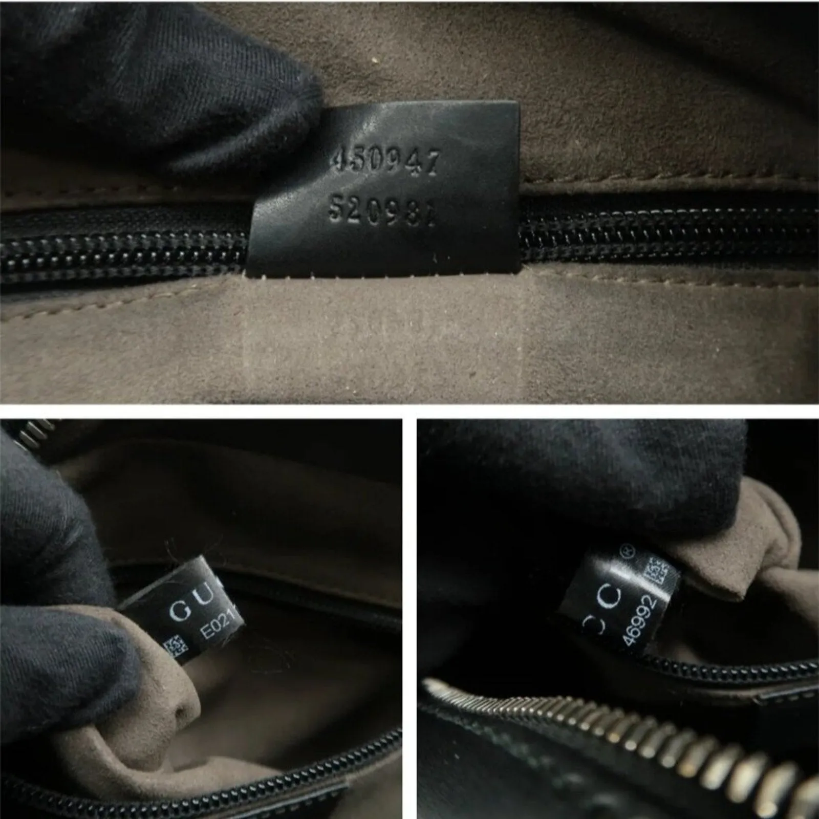 GUCCI Brown Canvas Shoulder Bag