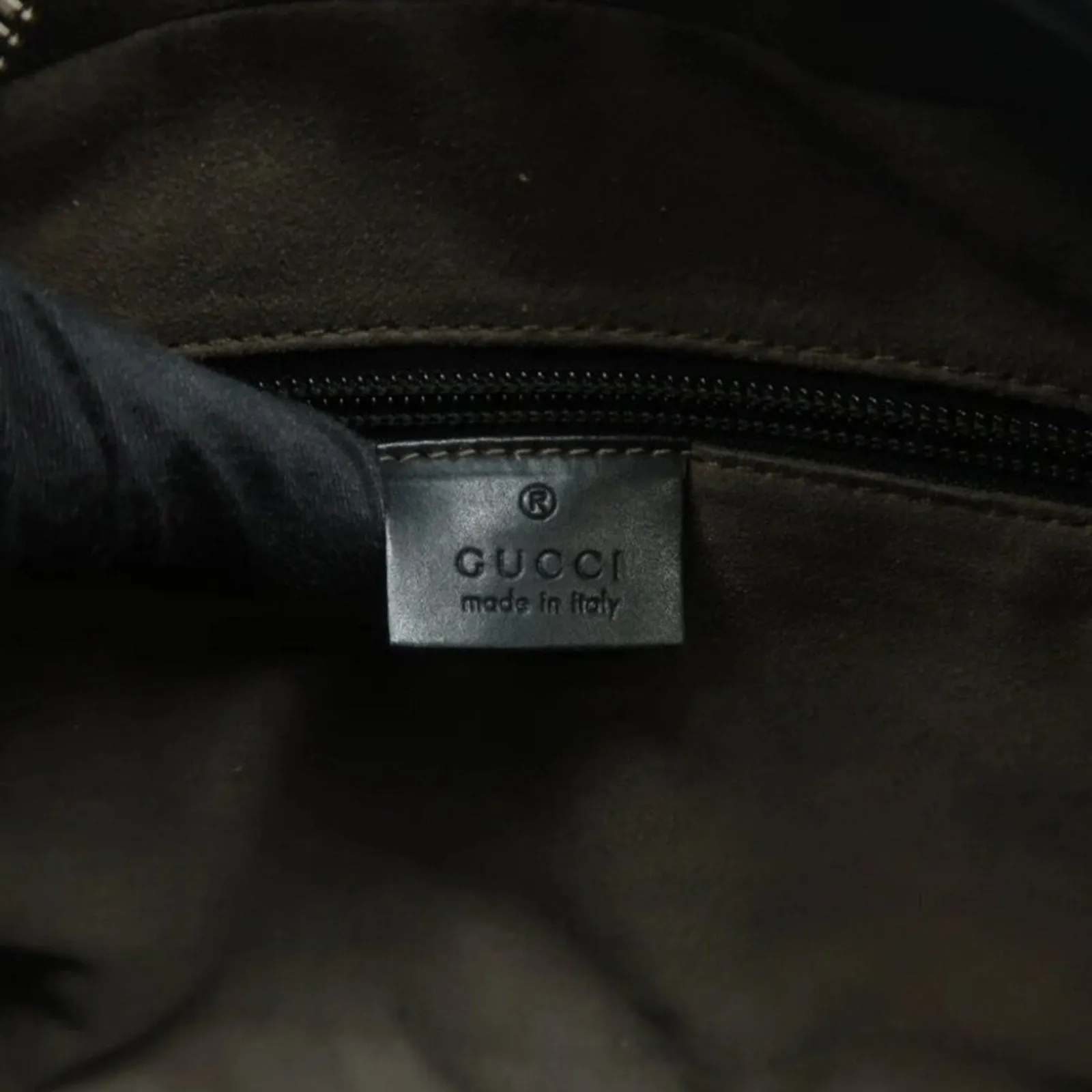 GUCCI Brown Canvas Shoulder Bag