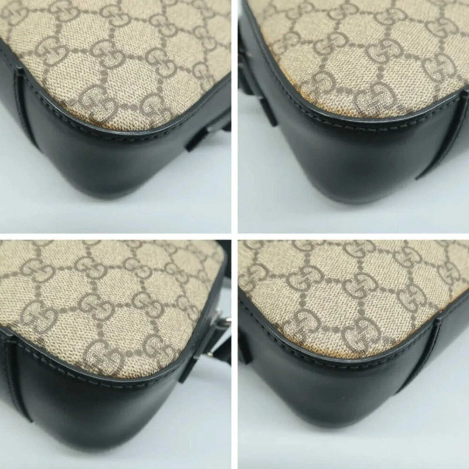 GUCCI Brown Canvas Shoulder Bag