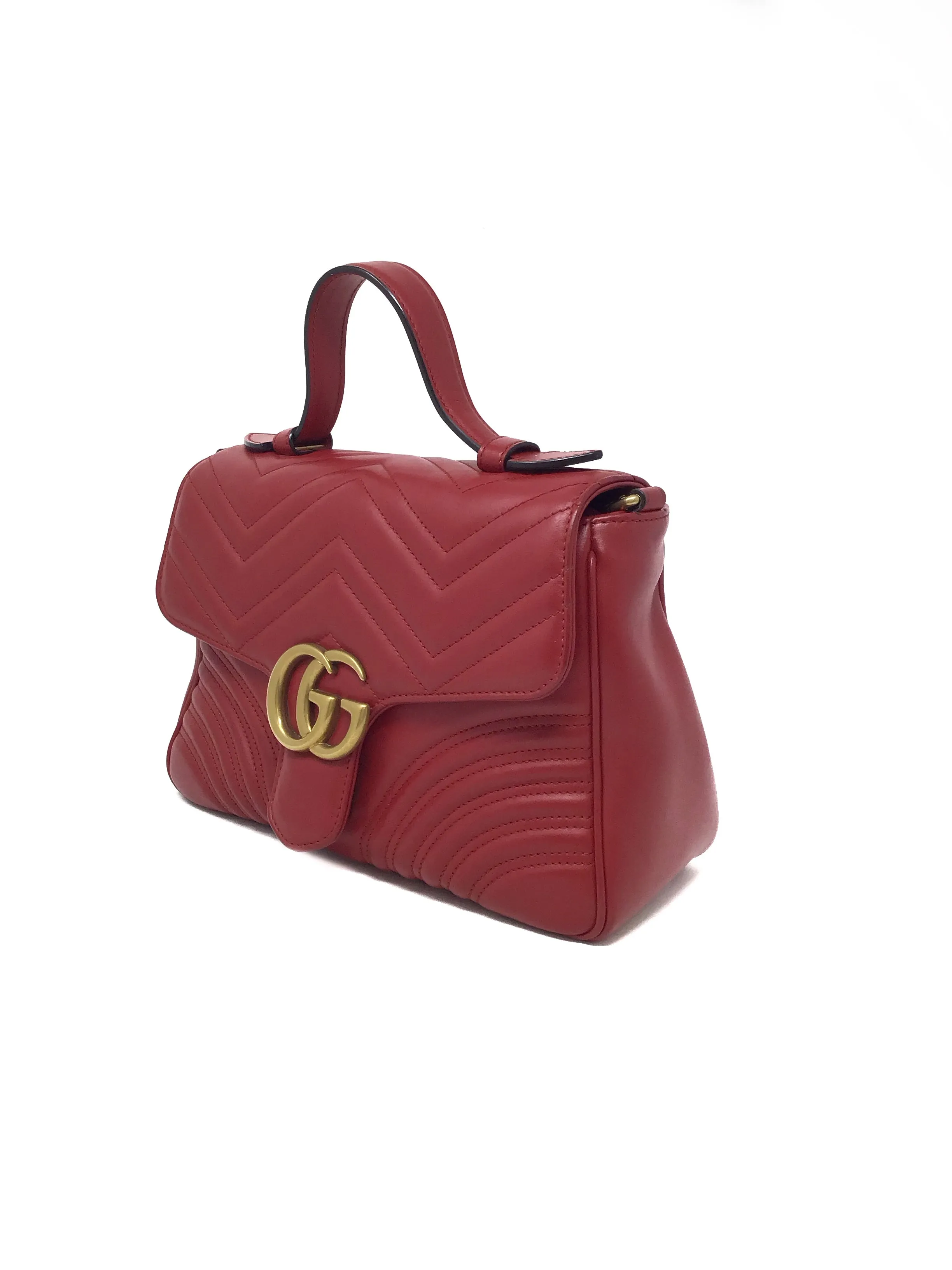 Gucci GG 'Marmont' SM Top Handle Bag