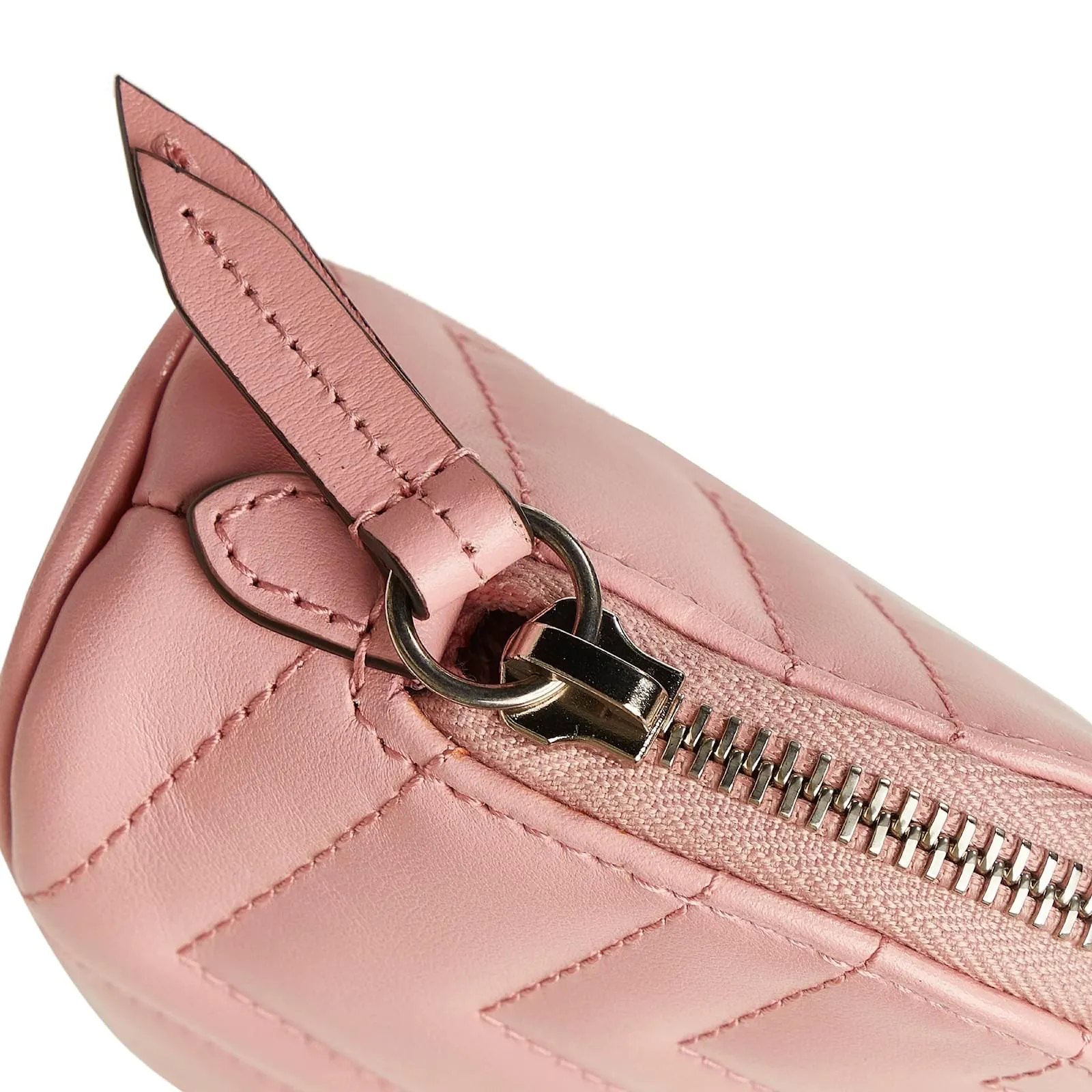 Gucci Marmont GG Pink Matelasse Pouch Clutch Leather Bag Handbag Purse New