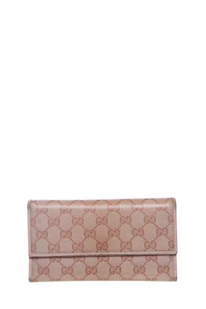 Gucci Nude Canvas GG Wallet