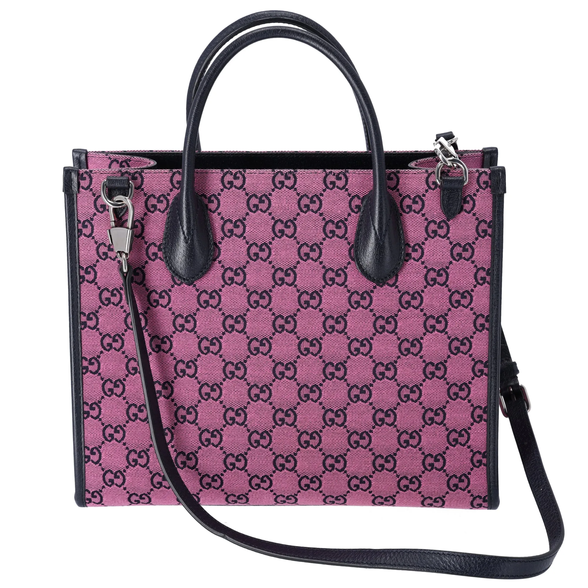 Gucci Small Retro Interlocking G Tote Monogram GG Multicolor Bag Pink