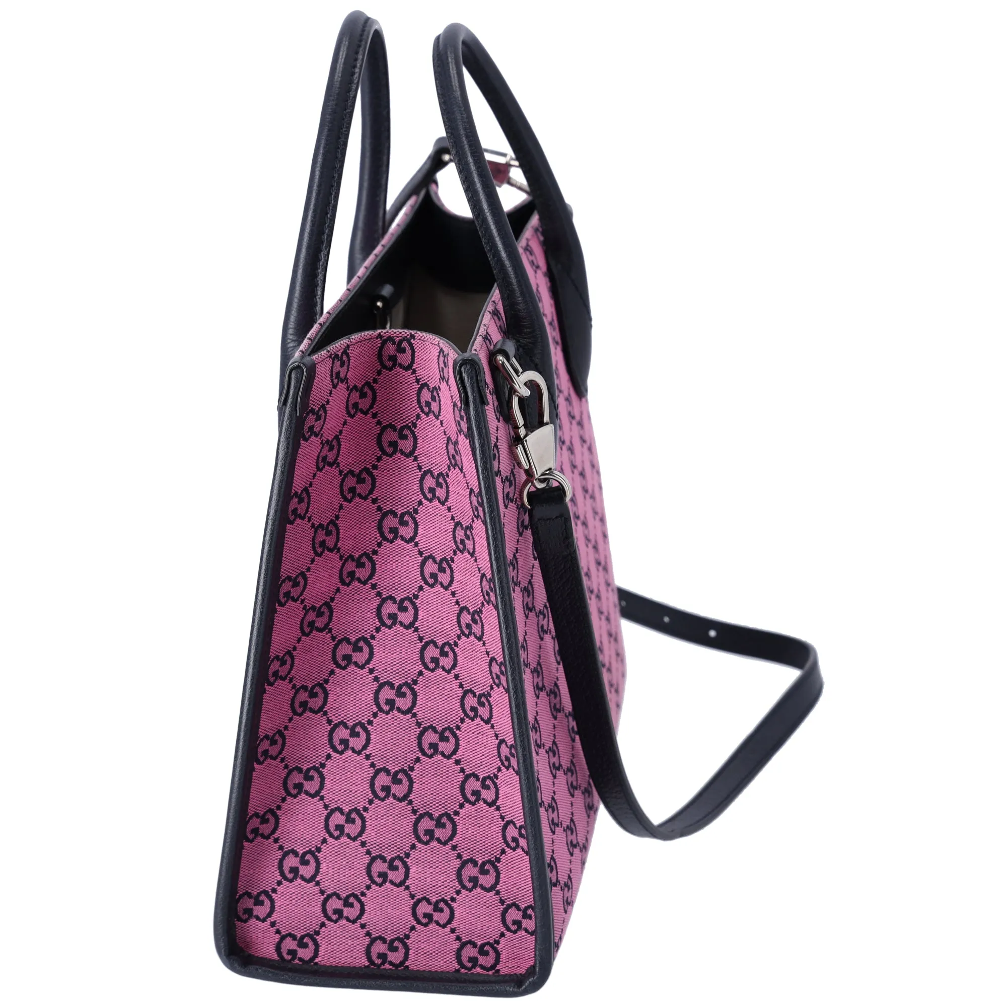 Gucci Small Retro Interlocking G Tote Monogram GG Multicolor Bag Pink