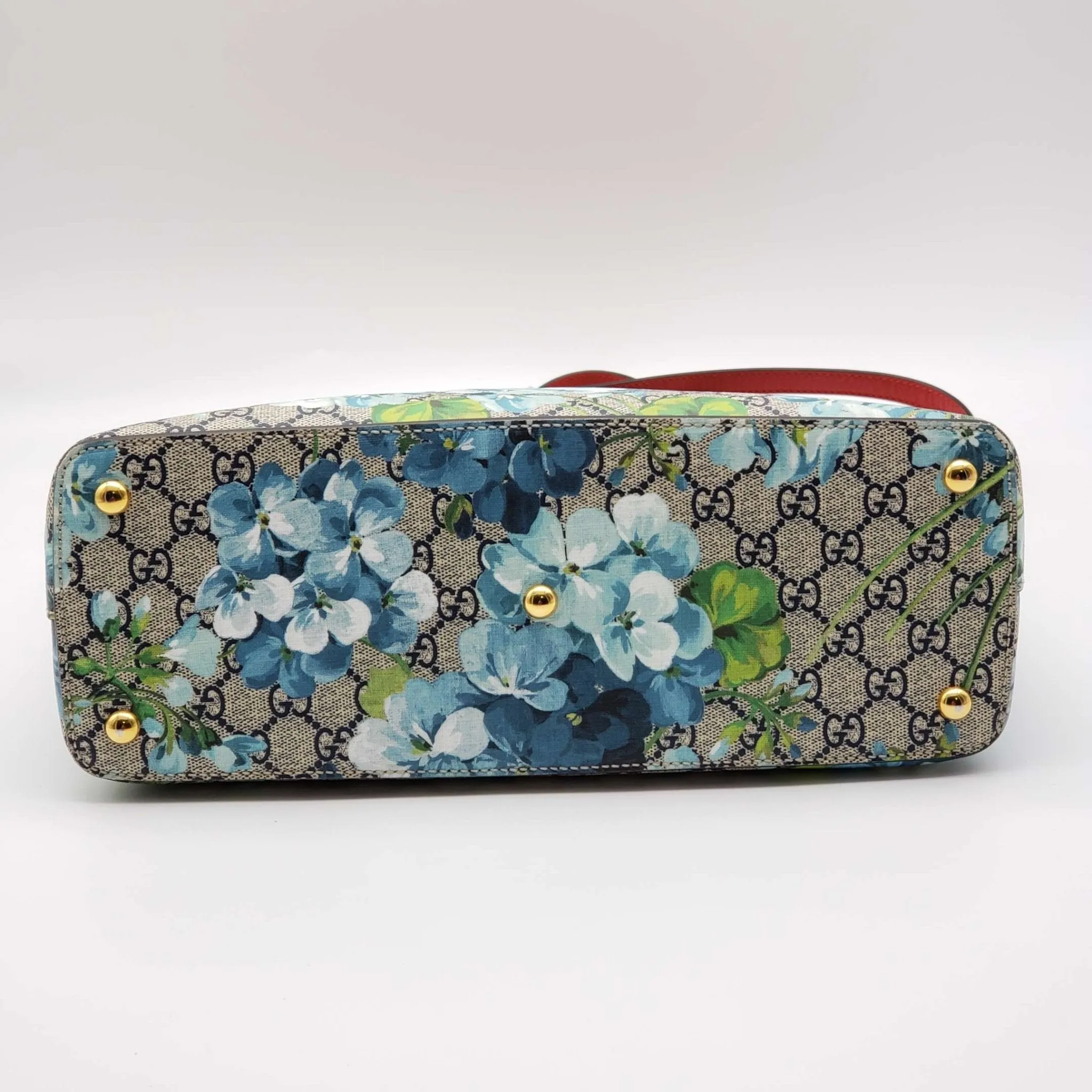 Gucci Supreme Floral Bloom Blue Hand Bag and Shoulder Bag