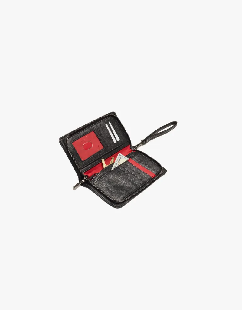 Hammitt Bryant Wallet in Black & Gunmetal