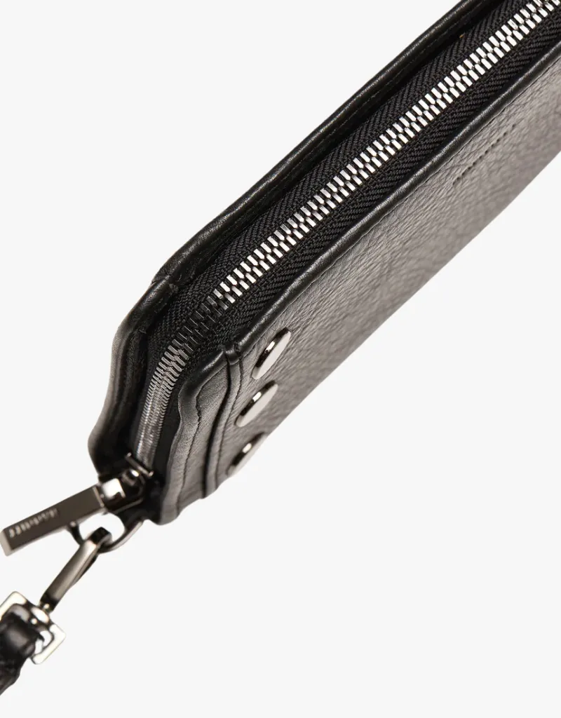 Hammitt Bryant Wallet in Black & Gunmetal