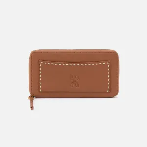 Hart Large Wallet In Pebbled Leather - Warm Honey