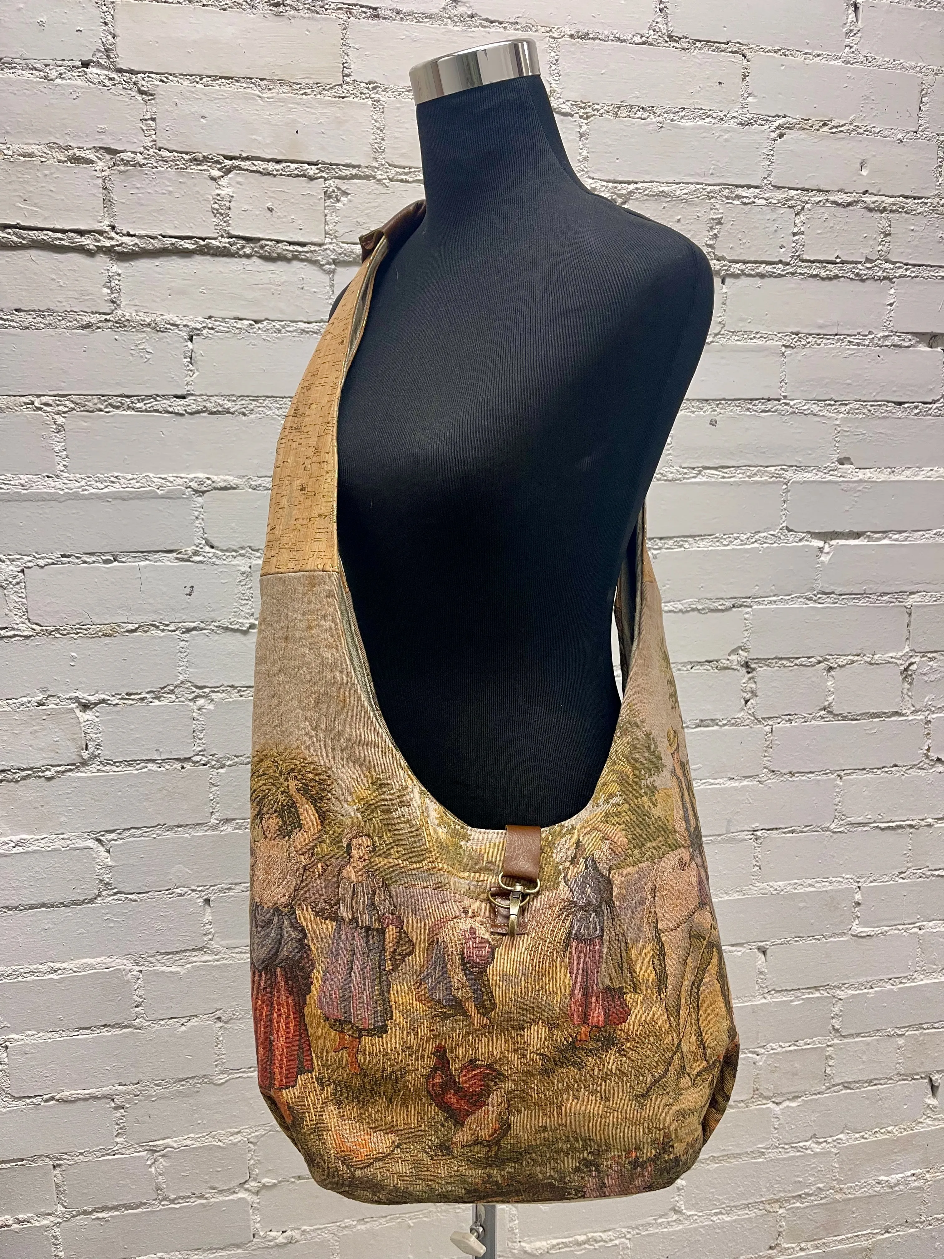 HARVEST VINTAGE TAPESTRY BAG