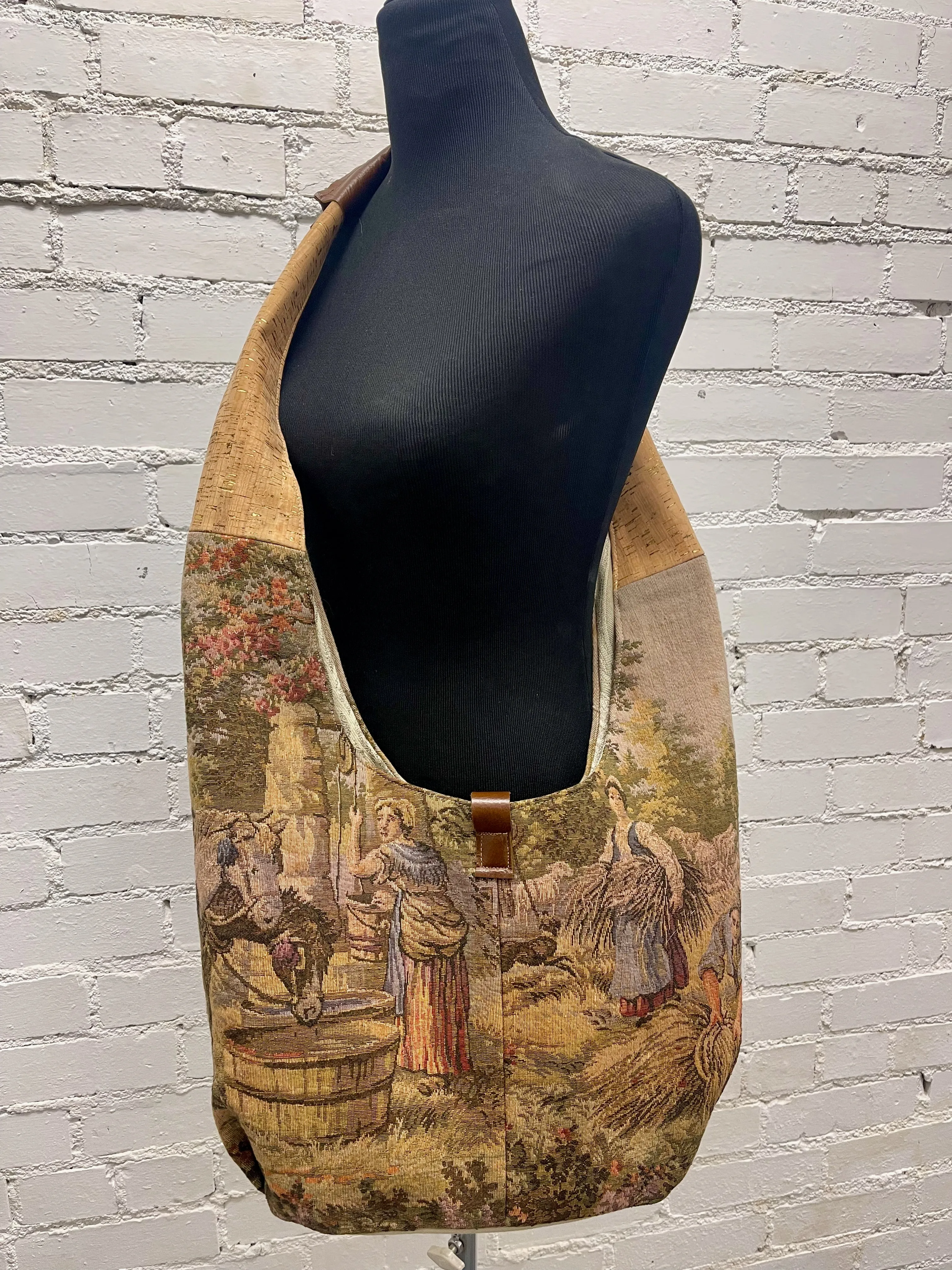 HARVEST VINTAGE TAPESTRY BAG