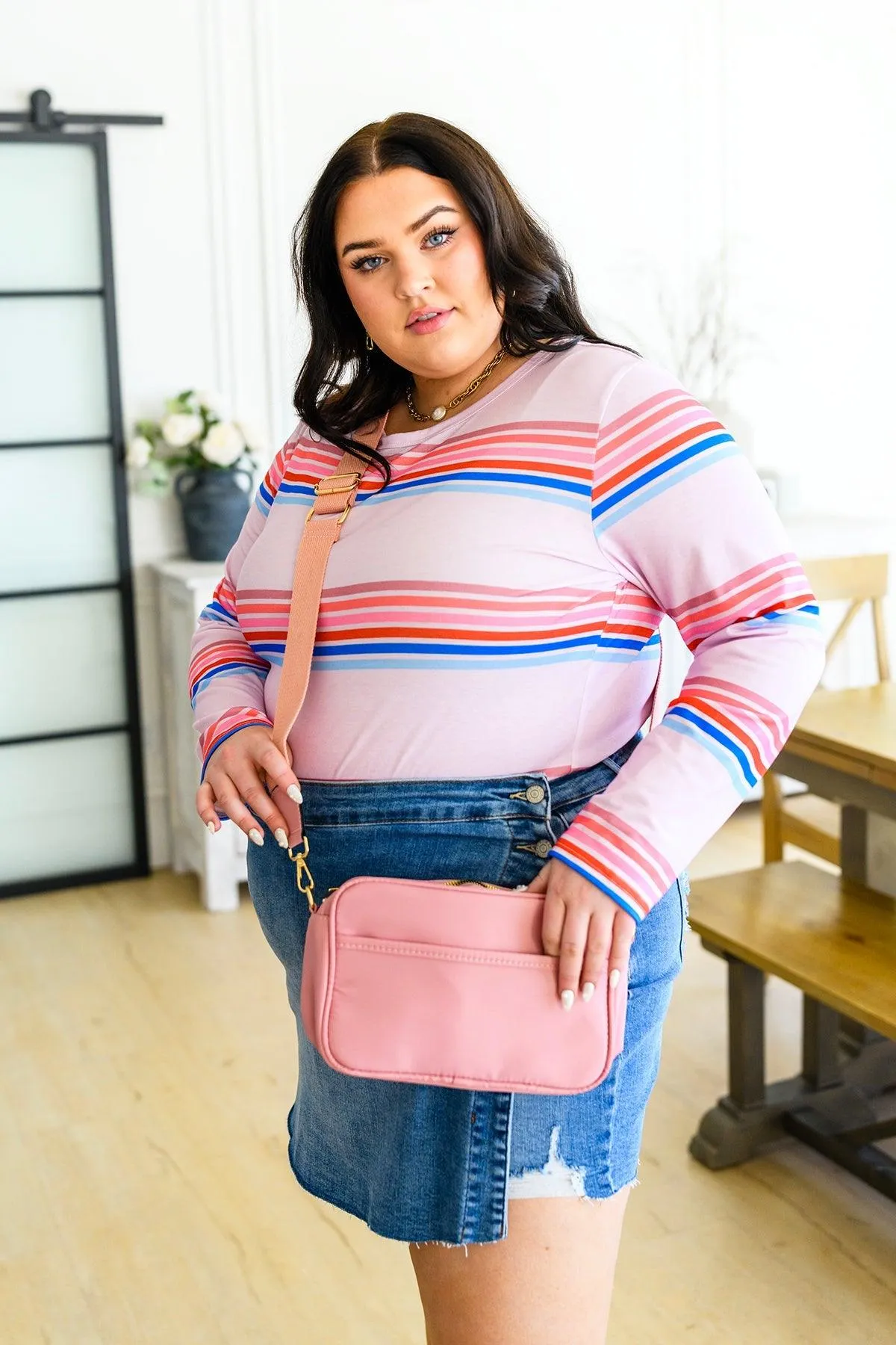 Hazel Blues® |  Sweet Like Candy Striped Long Sleeve