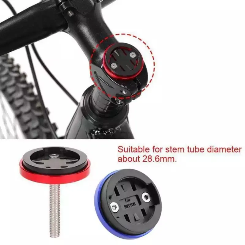 Headset Stem Top Cap Computer Holder Ultralight Mount For GARMIN Bryton CATEYE Speedometer