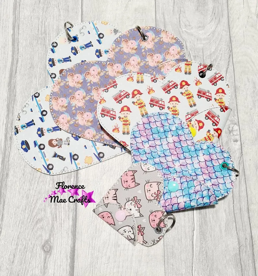 Heart Snap ITH Pouch machine embroidery design DIGITAL DOWNLOAD