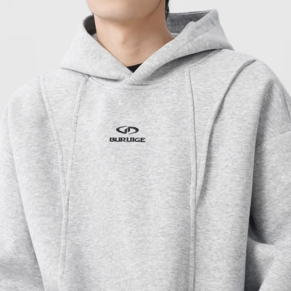 Heavy Dual Zip Embroidered Hoodie