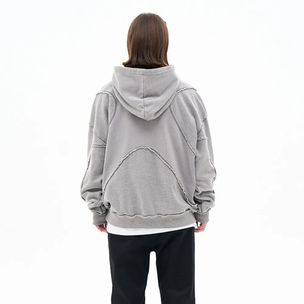 Heavy Solid Color Washed Hoodie
