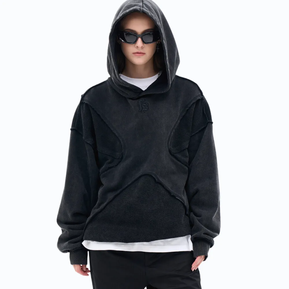 Heavy Solid Color Washed Hoodie
