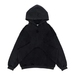 Heavy Solid Color Washed Hoodie
