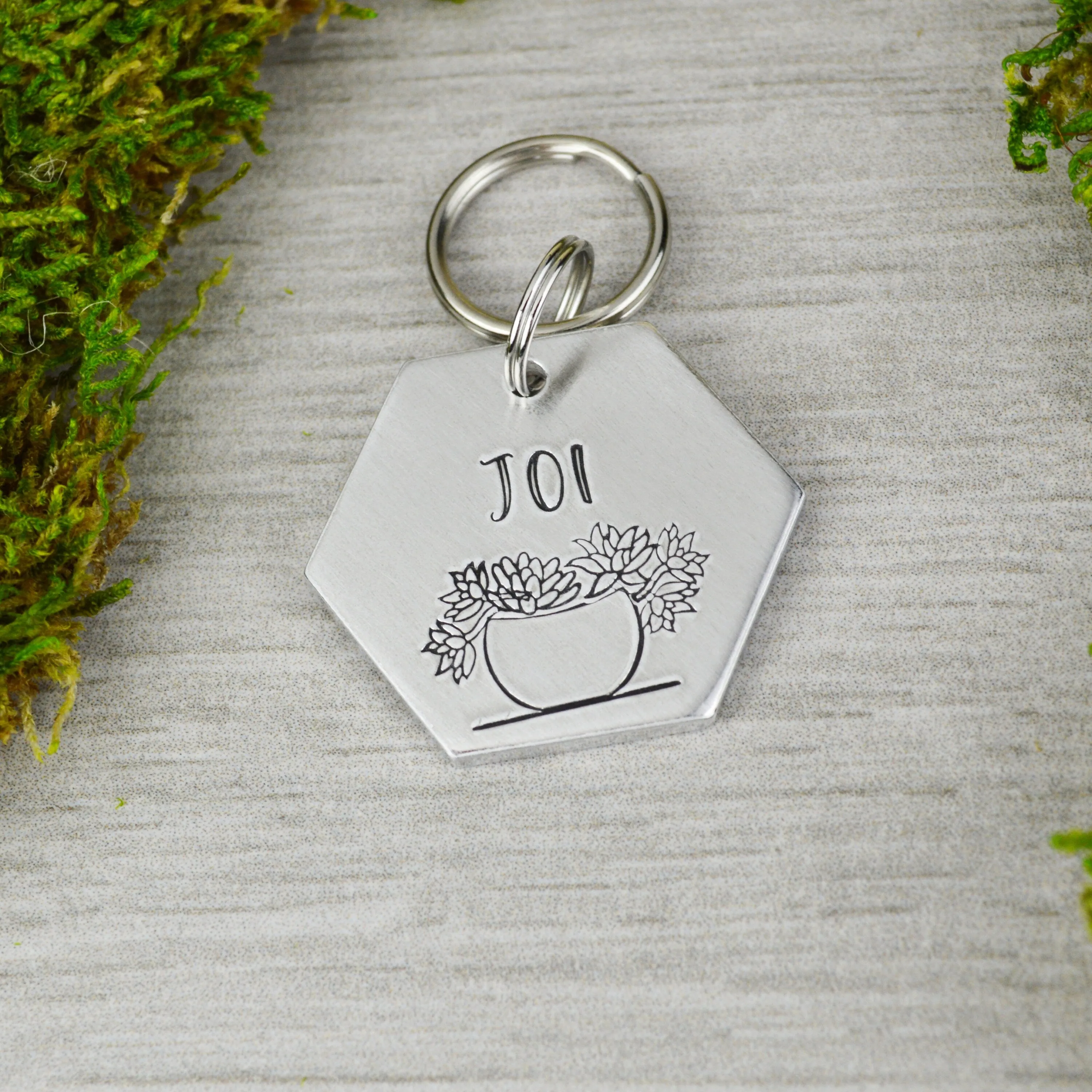 Hen & Chicks Pet ID Tag