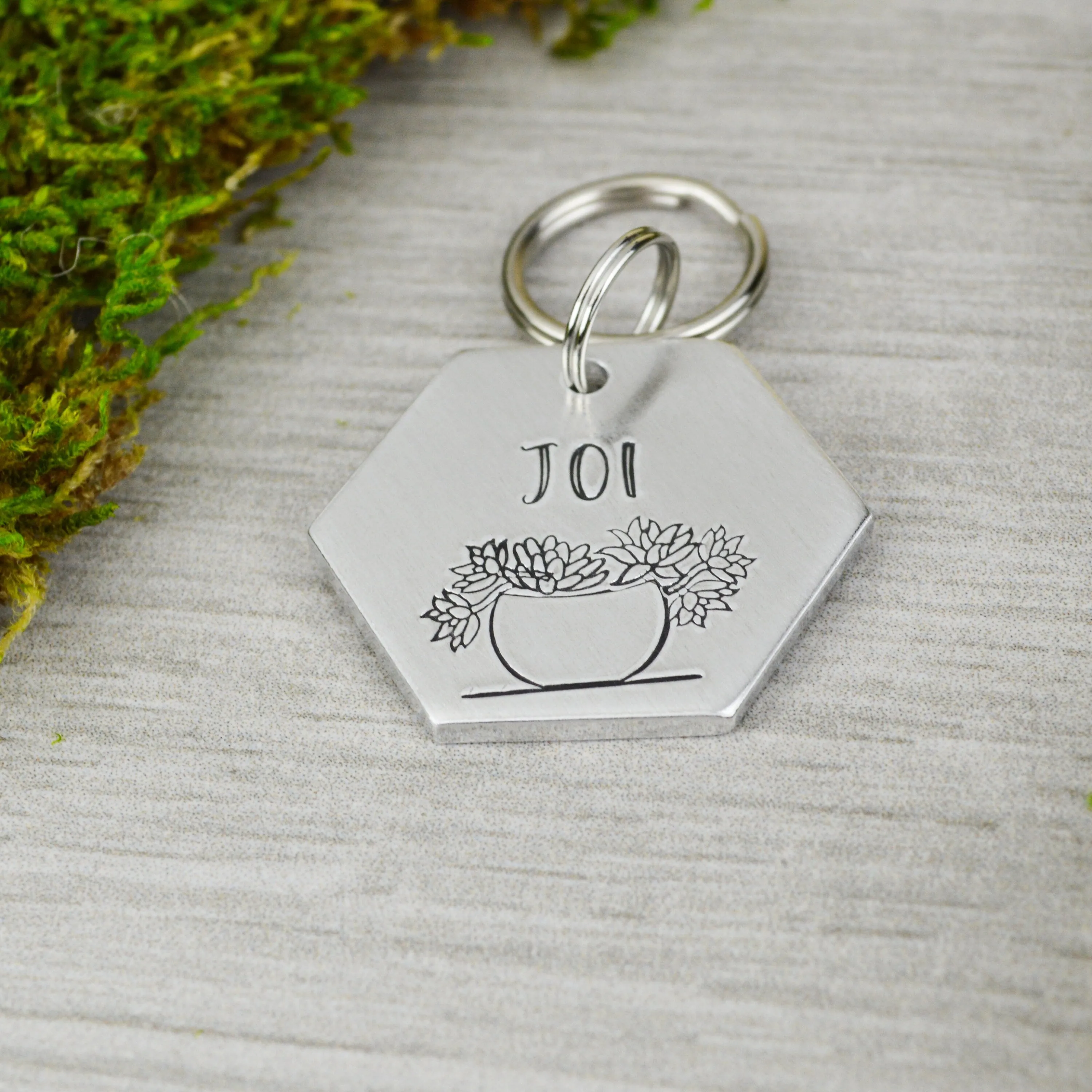 Hen & Chicks Pet ID Tag