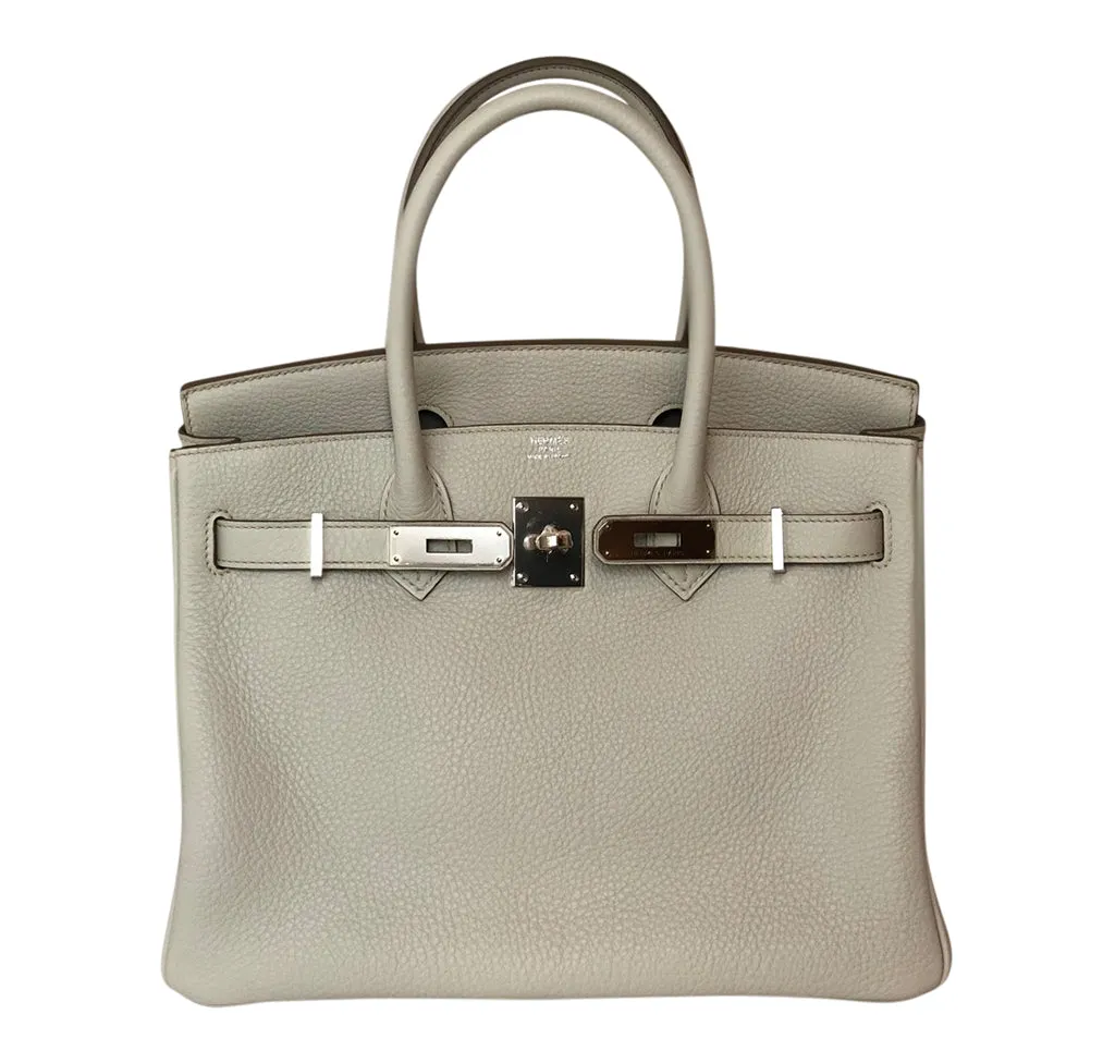 Hermès Birkin 30 Gris Perle Togo PHW