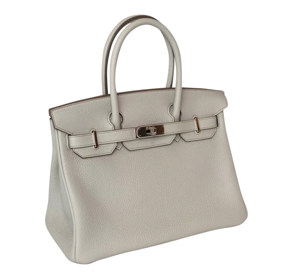 Hermès Birkin 30 Gris Perle Togo PHW