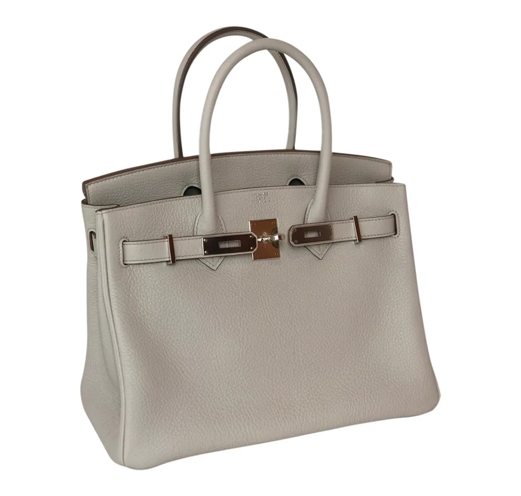 Hermès Birkin 30 Gris Perle Togo PHW