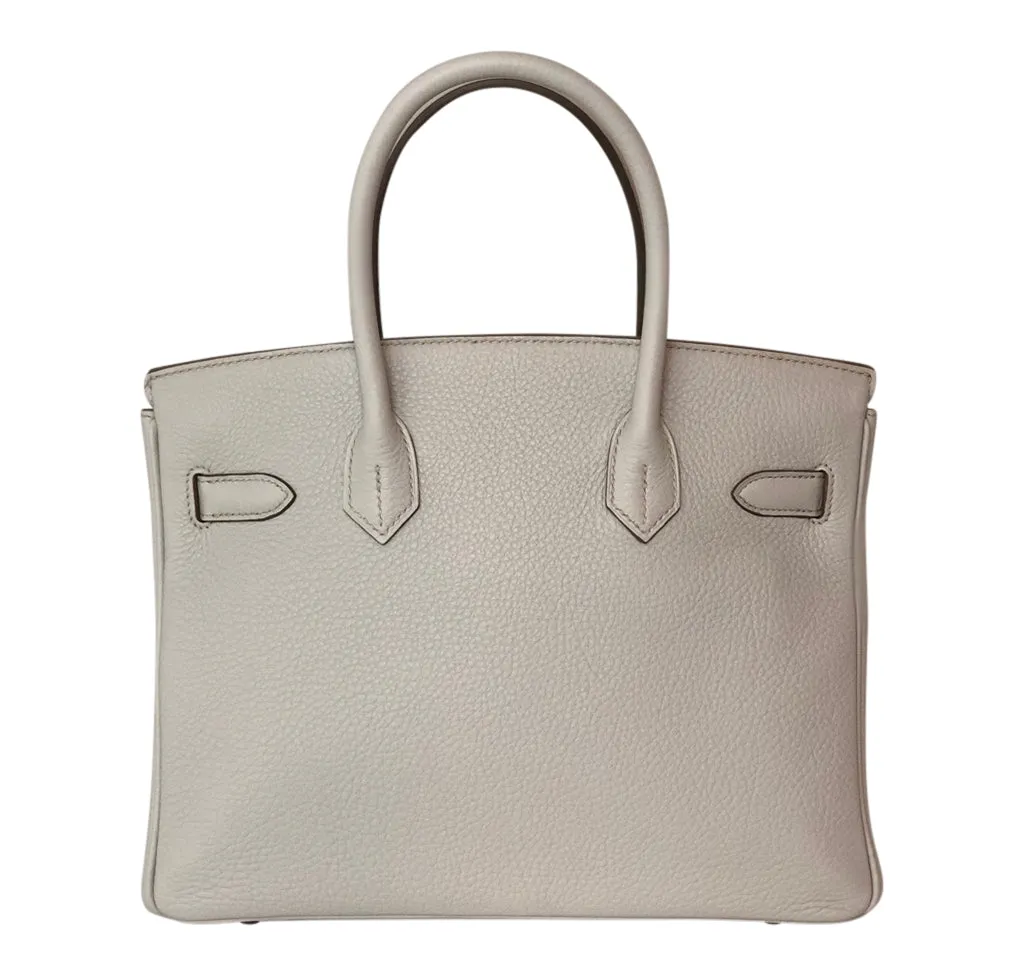 Hermès Birkin 30 Gris Perle Togo PHW