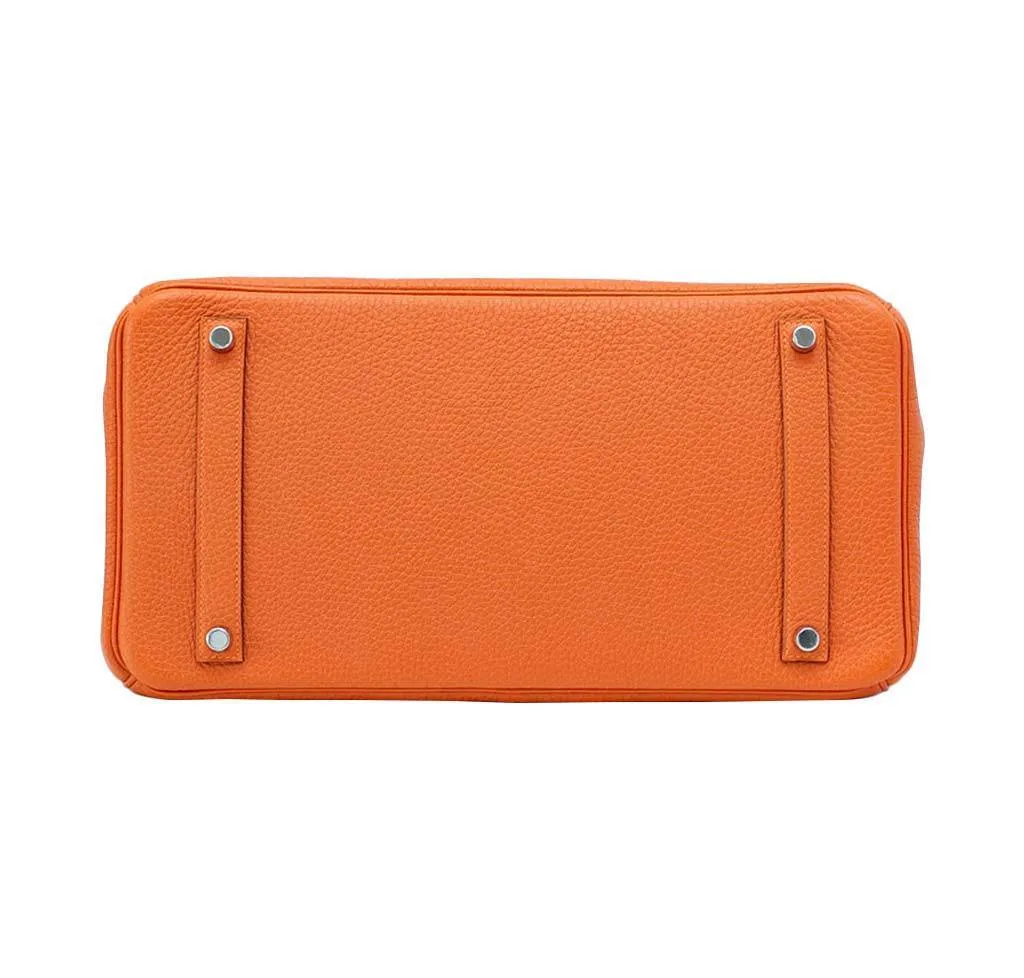Hermès Birkin 35 H Orange Togo Bag