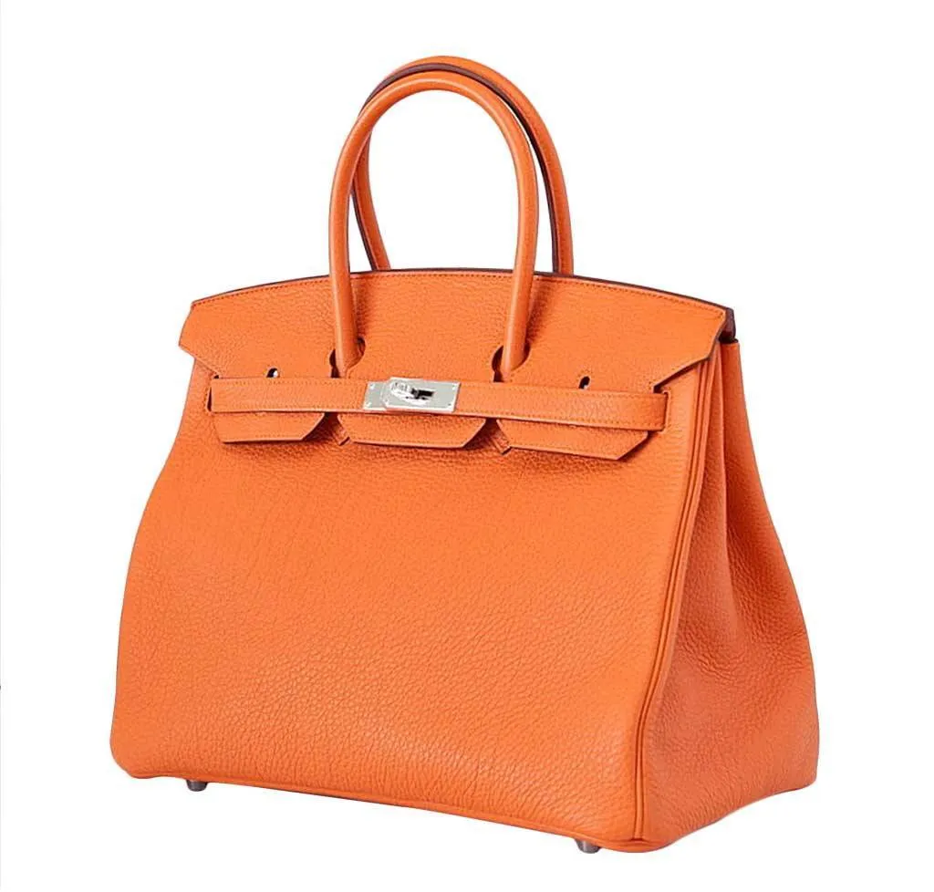 Hermès Birkin 35 H Orange Togo Bag
