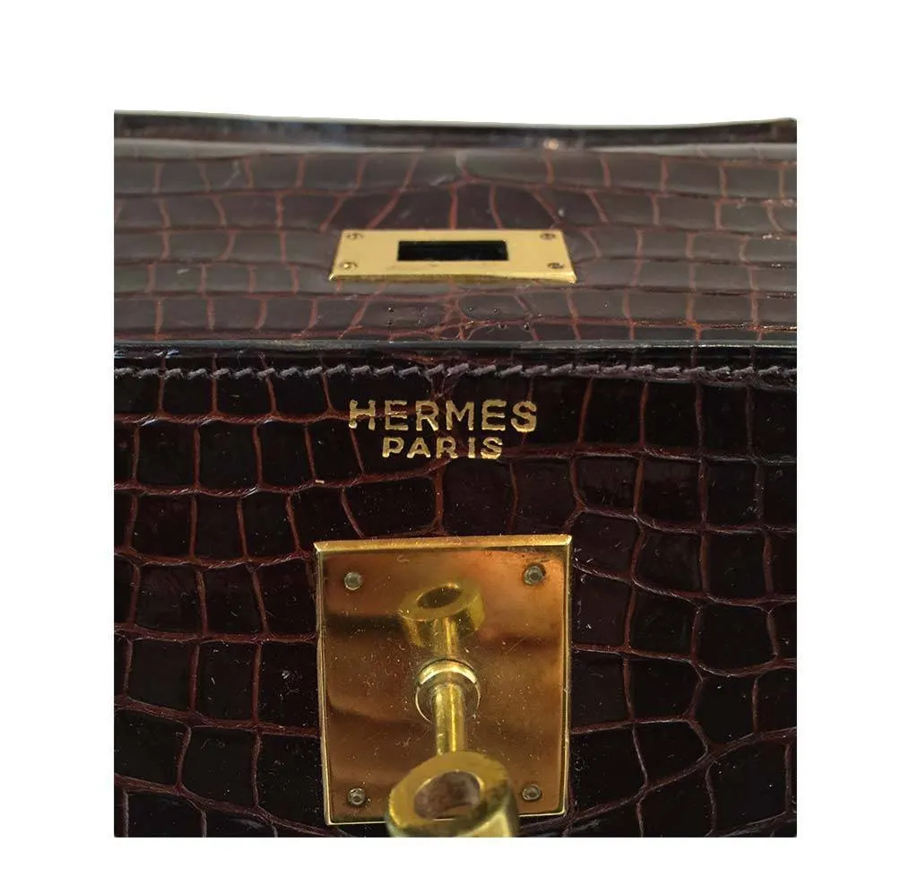 Hermès Vintage Kelly Crocodile Bag 32cm