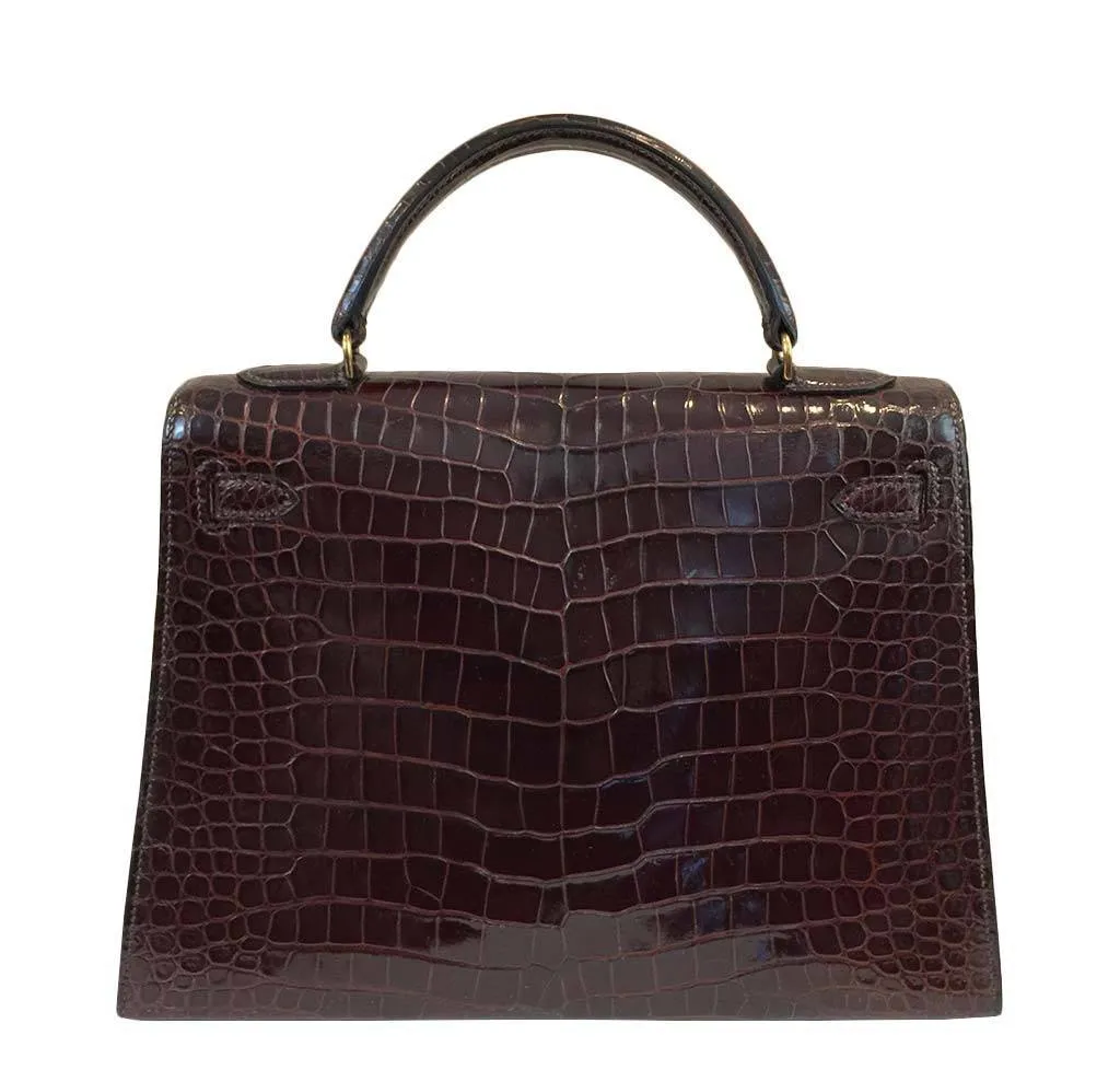 Hermès Vintage Kelly Crocodile Bag 32cm