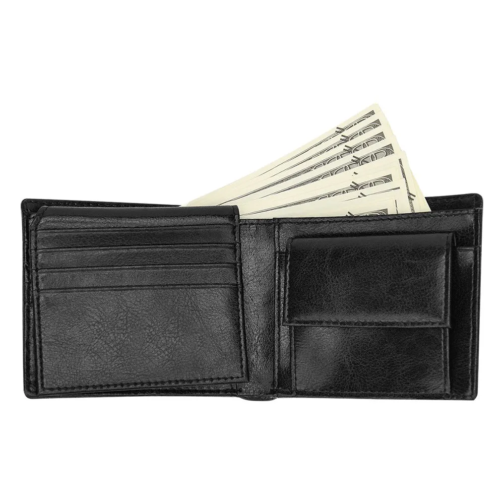 Hey Arnold! White Pattern Bifold Wallet With Coin Pocket
