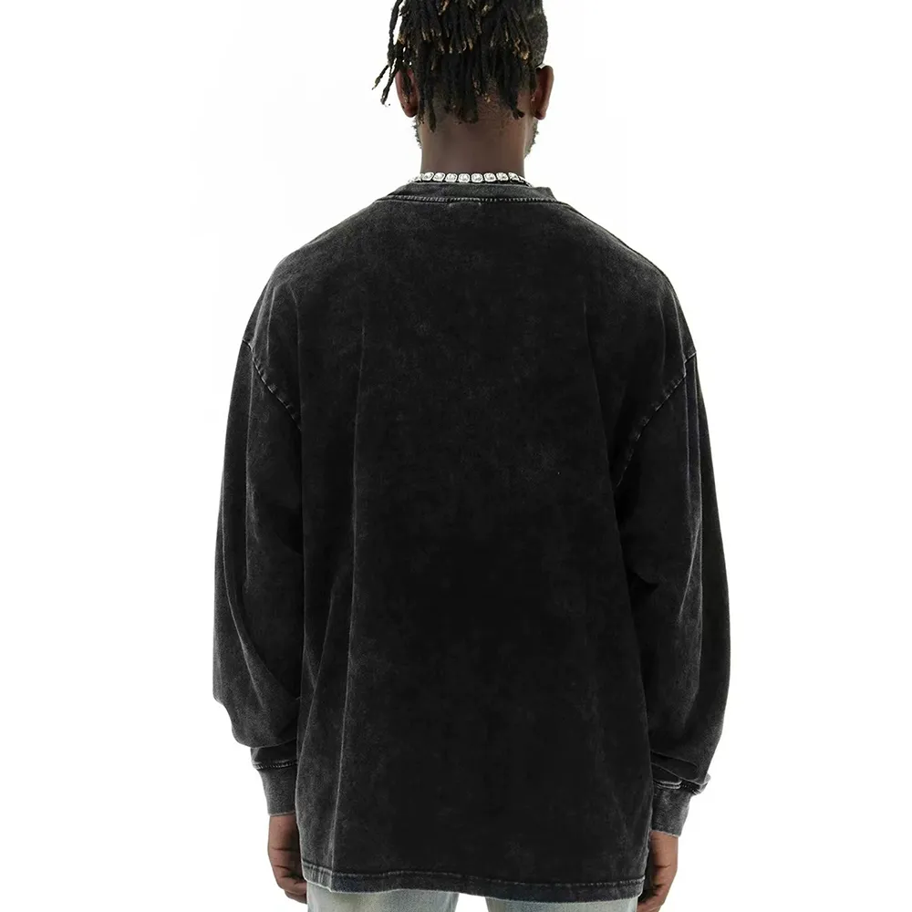 High Street Finger Letters Long Sleeve Shirt
