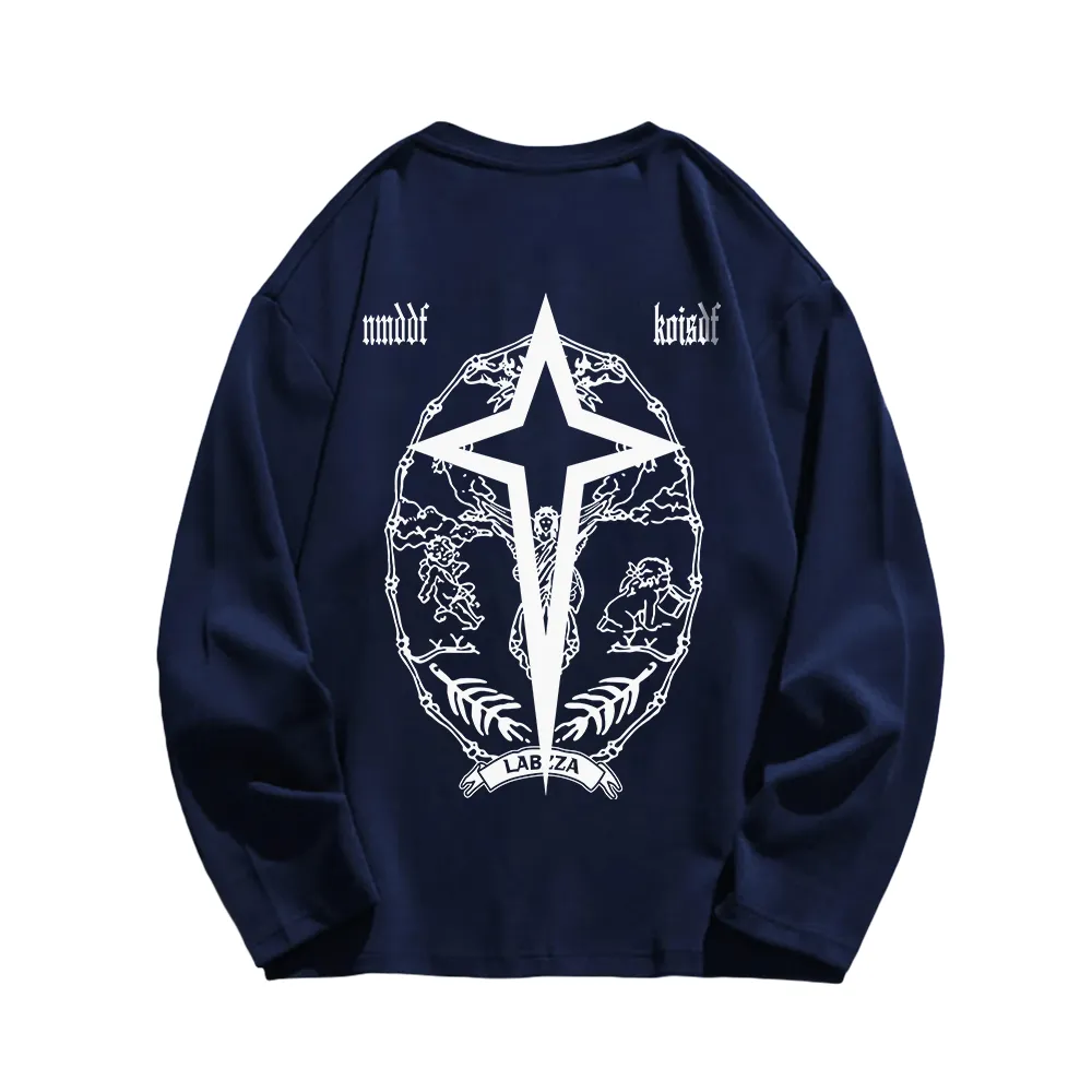 High Street Letter Graphic Long Sleeve Shirt