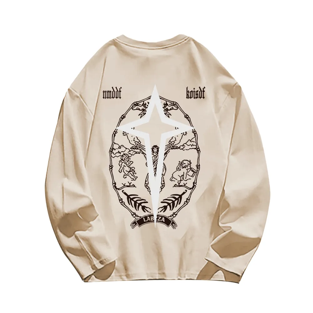 High Street Letter Graphic Long Sleeve Shirt