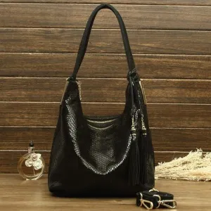 Hobo / Tote Bag <br>Genuine-Leather