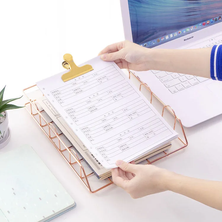 Homlly keii Gold Document Tray