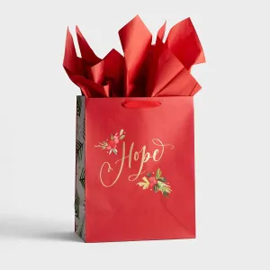 Hope Christmas Gift Bag with Tissue ( Large )