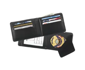 HORIZONTAL HIDDEN BADGE CREDIT CARD WALLET (2 3/4" X 4") #1322