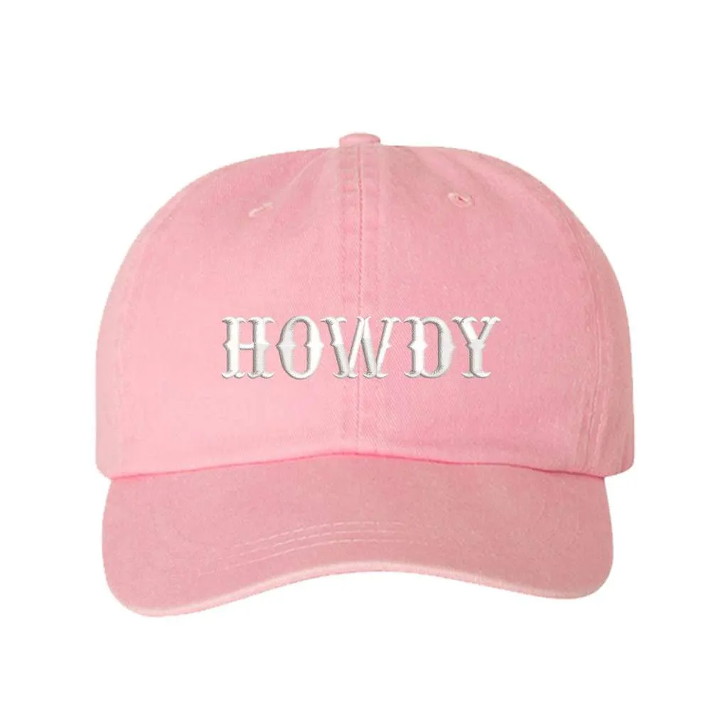 Howdy Washed Baseball Hat - Country Rodeo Baseball Hat
