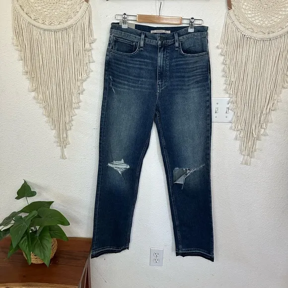 Hudson Dark Wash Distressed Denim Jeans size 28