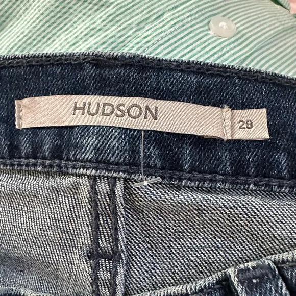 Hudson Dark Wash Distressed Denim Jeans size 28