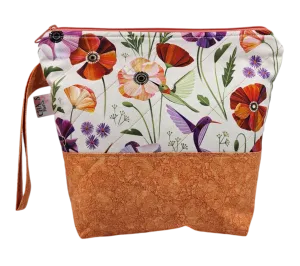 Hummingbirds & Poppies - Project Bag - Small