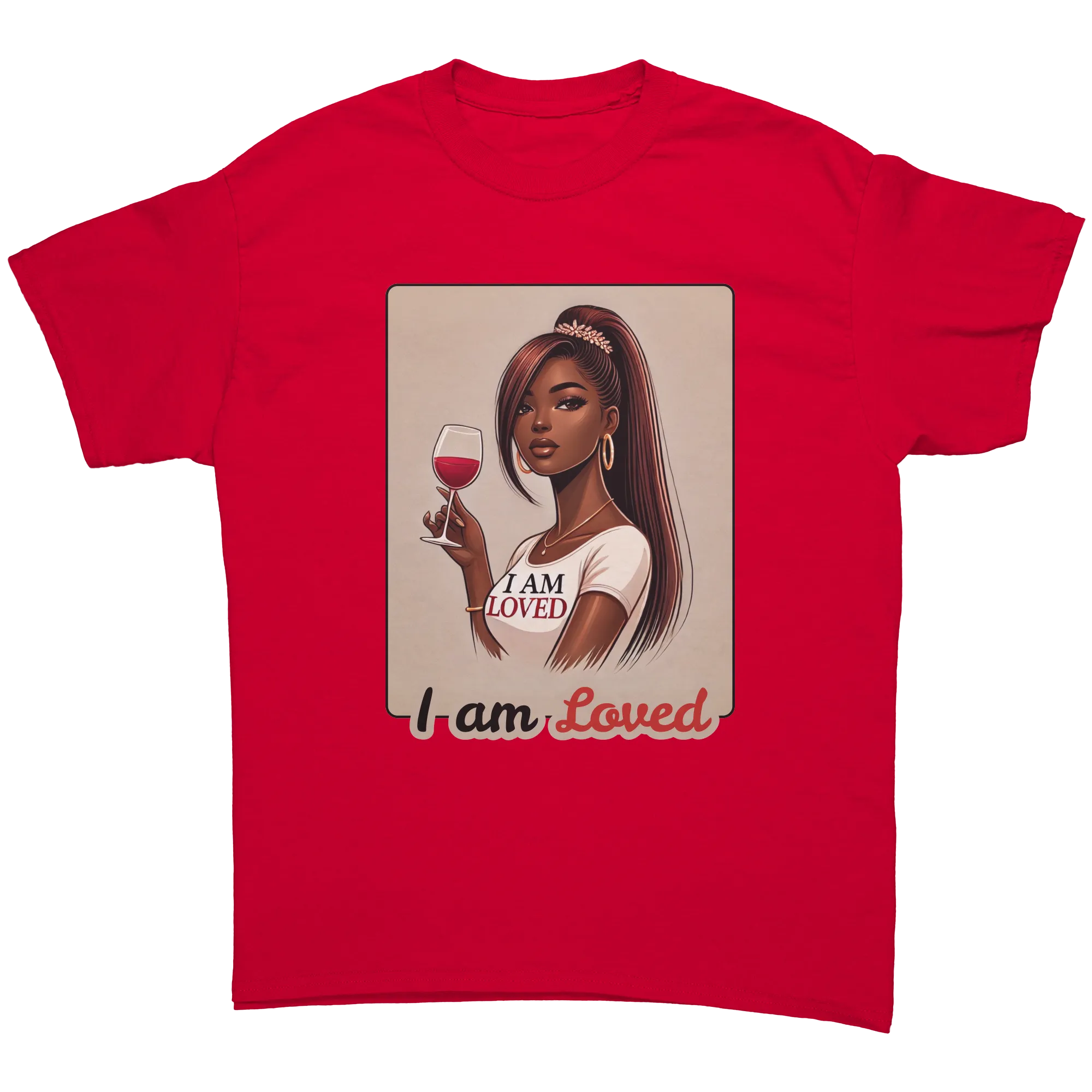 I Am Loved Shirt, Valentines Womens Tshirt, Valentine Shirt, Valentines Gift For Her, Valentine Clothing, Womens Clothing, Graphic tee
