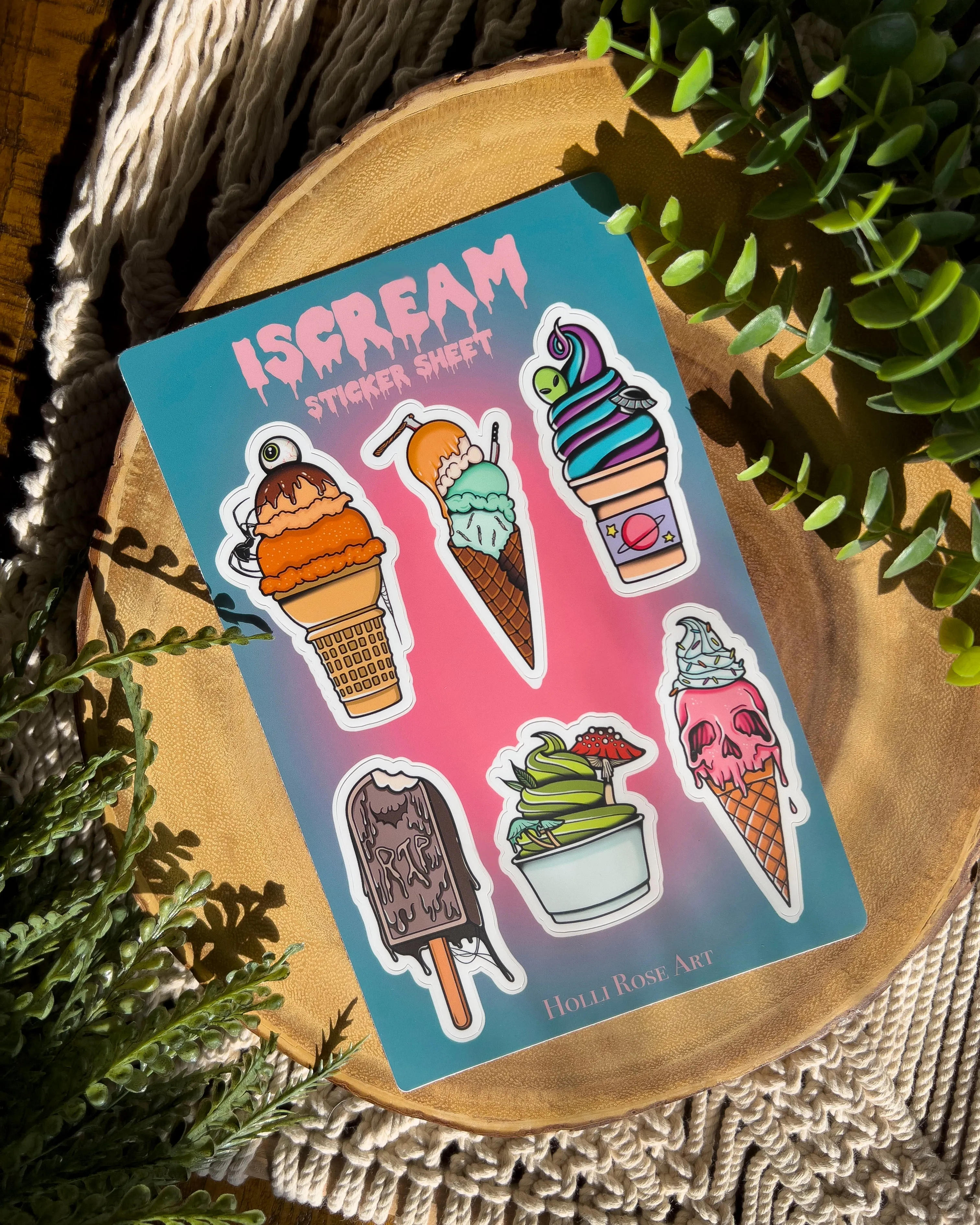 I SCREAM Sticker Sheet