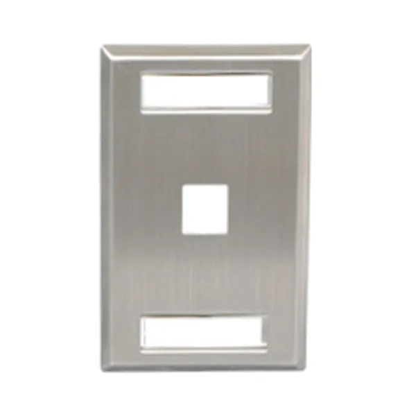 Icc Icc-ic107s01ss Faceplate, Id, Stainless, 1-gang,1-port