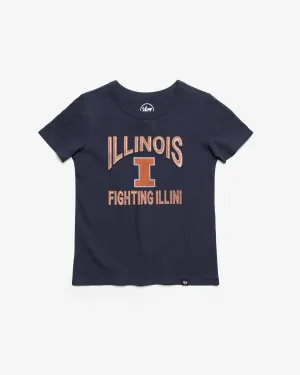 ILLINOIS FIGHTING ILLINI FAN OUT '47 FRANKLIN TEE KIDS