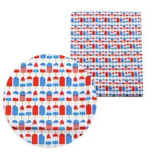 Independence Day (4 of july) Theme Printed Fabric
