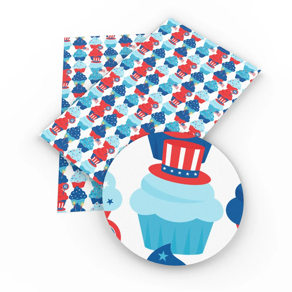 Independence Day (4 of july) Theme Printed Fabric